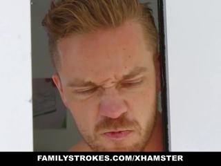 Familystrokes - monada adolescente rubia teases prima & tío
